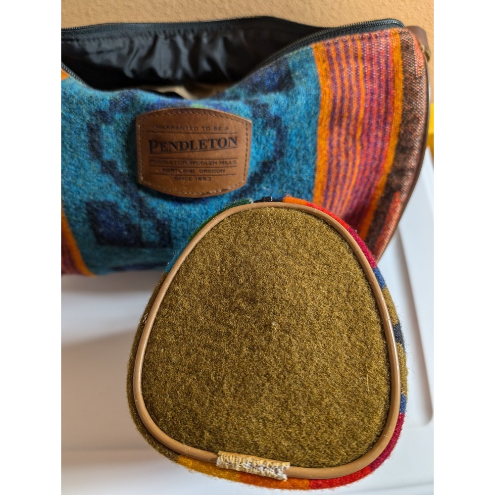 Pendleton Blanket Wool Aztec Pattern‎ Barrel Styl… - image 4